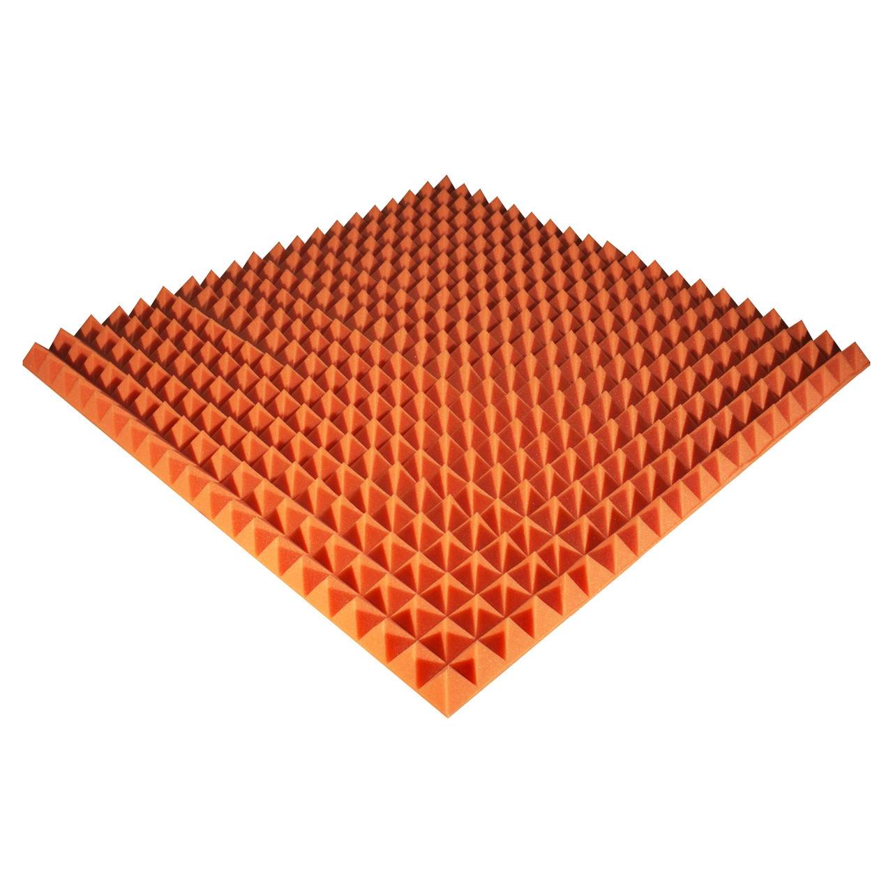 Панель з акустичного поролону Ecosound Pyramid Color 50 100х100 см Оранжевий