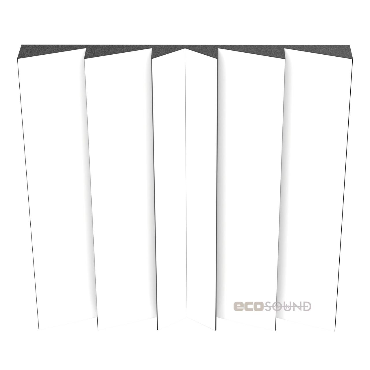 Акустичний розсіювач дифузор Ecosound PINDIFF CRATER White 53 50х50 см Білий