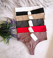 Труси стринги мікрофібра з ефектом утягування 42-48р 6 кольорів