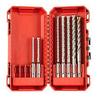 Набор из 7 буров SDS+ MX4 Set 1 (Ø 5 / 6 x 115 mm, Ø 6 / 8 / 8 / 10 x 165 mm, Ø 12 x 160) MILWAUKEE