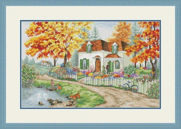 Набір під вишивку нитками Осінь  VN-143, фото 1