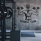 Вінілова інтерєрна наклейка на стіну та скло "Фітнес-клуб", фото 8