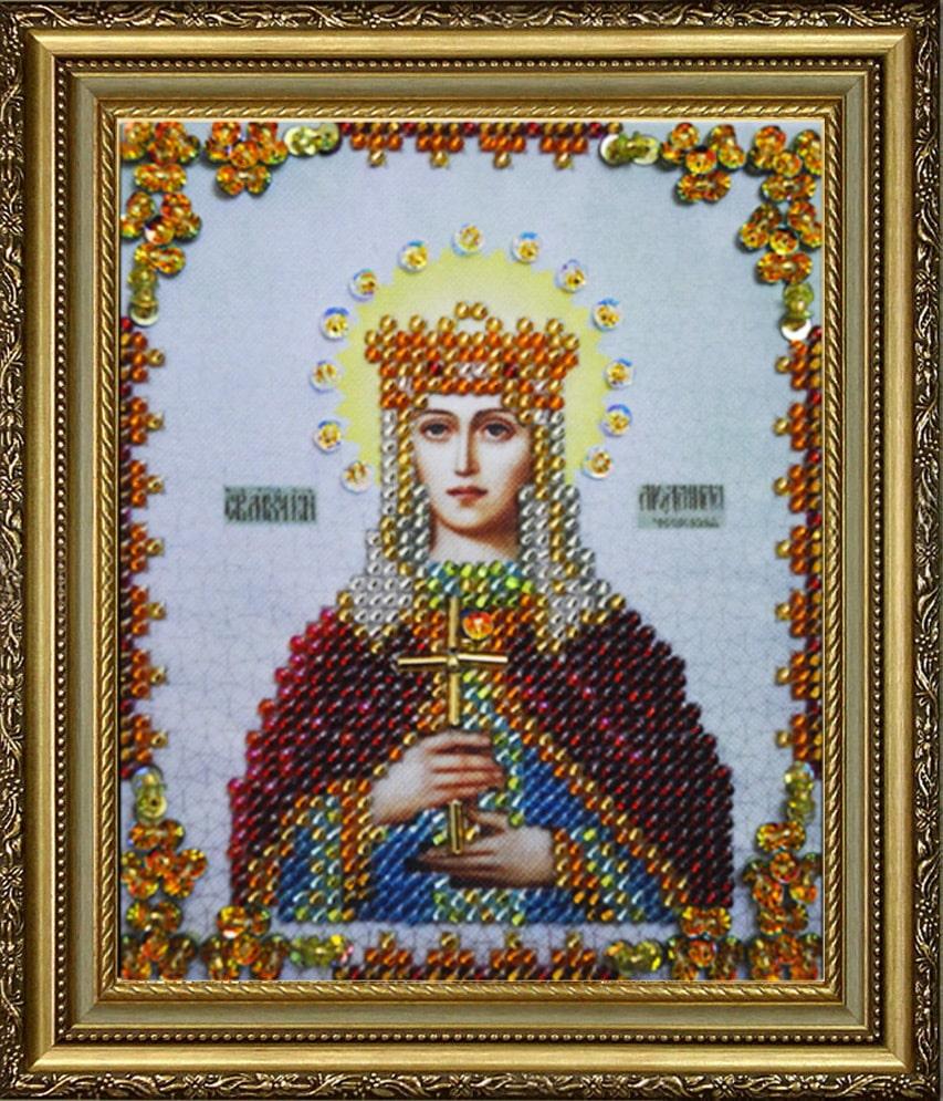 Схеми під вишивку бісером Ікона іменна Людмила S-230