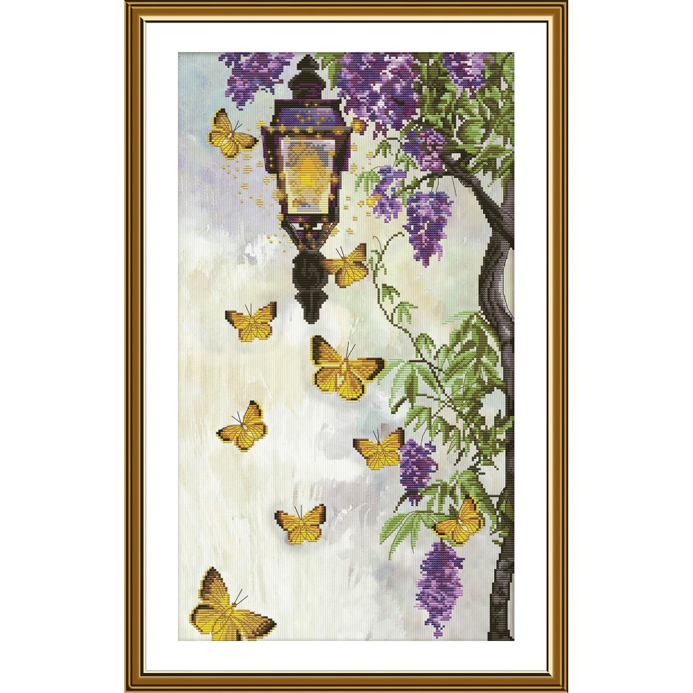 Набір для вишивання нитками на канві із фоновим зображенням 'Чарівництво", фото 1