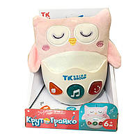 Нелягайко крутограйко неваляшка рожевий TK Group укр мова 5 казок, 5 пісень, 10 скоромовок звуки підсвічування 15*11*16см, фото 2