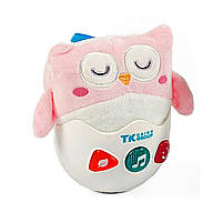 Нелягайко крутограйко неваляшка рожевий TK Group укр мова 5 казок, 5 пісень, 10 скоромовок звуки підсвічування 15*11*16см, фото 3