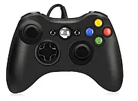 Джойстик дротовий ігровий для приставки Xbox 360 та PC Геймпад ігровий Чорний
