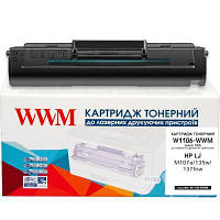 Картридж WWM для HP LJ M107a/135w/137fnw 106A Black (W1106-WWM) p