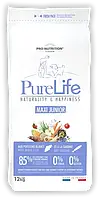 Pro-Nutrition PURE LIFE MAXI JUNIOR Сухой беззерновой корм с белой рыбой и сардиной для щенков больших пород,