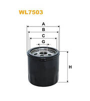 Фильтр масляный WIX WL7503 (ОP616/3)