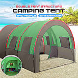 Намет Шатер тунельний чотиримісний тандемні намети висота 2 м, фото 3