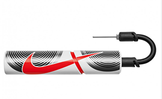 NIKE ESSENTIAL BALL PUMP INTL WHITE BLACK BRIGHT CRIMSON NS