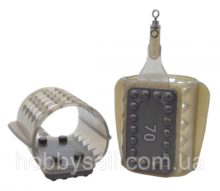 Фідерна годівниця 70г Проф-Монтаж Класик Шот Рибальська годівниця для фідера (30г-120г), фото 1