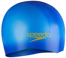 Шапка для плавання Speedo PLAIN MOUD SILC CAP JU синій Діт OSFM