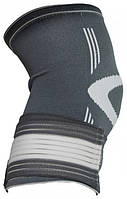 Фіксатор коліна KNEE SUPPORT сірий/білий Уні L