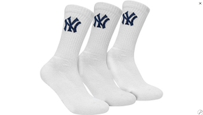 Шкарпетки New York Yankees 3 pk Crew білий Уні 31-34