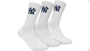 Шкарпетки New York Yankees 3 pk Crew білий Уні 35-38