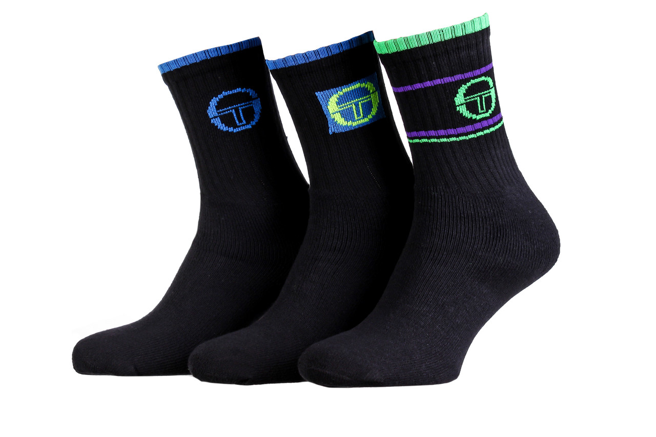 Шкарпетки Sergio Tacchini 3-pack синій, зелений Жін 35-37