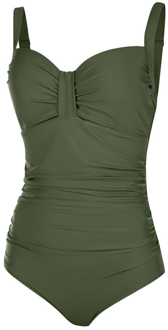 Купальник закритий для жінок Aqua Speed OLIVIA 60116 темно-зелений Жін 48(4XL)