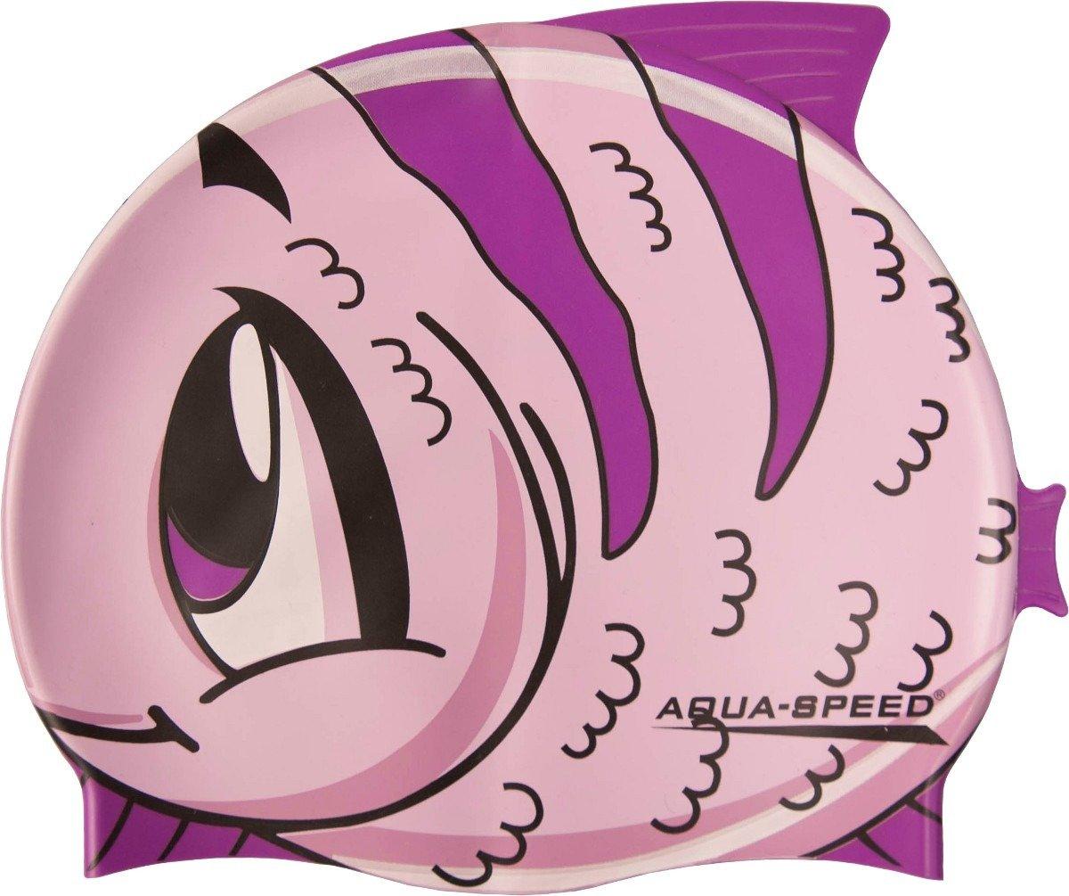 Шапка для плавання Aqua Speed ​​ZOO FISH 5528 рожева рибка Діт OSFM