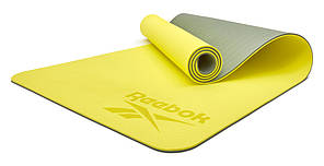 Двосторонній килимок для йоги Reebok Double Sided Yoga Mat зелений Уні 176 х 61 х 0,6 см