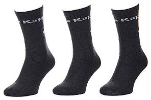 Шкарпетки Kappa Socks Logo Saboya 3PPK темно-сірий Уні 43-46