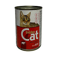 Консерви для котів Golden Cat з яловичиною 415г.