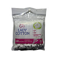 Палички ватні в поліетиленовому пакеті Lady Cotton 200шт. уп. 1/200