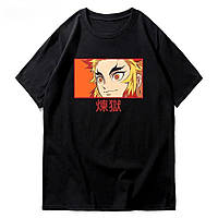 Футболка Аниме Ренгоку принт | UNISEX | FUTBOLKA.TOP |T-shirt Anime Rengoku print