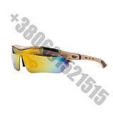 Сонцезахисні тактичні окуляри Oakley 0090 койот з поляризацією 5 лінз One siz+ svitloochey, фото 9