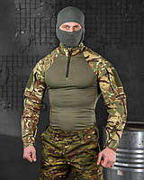 Боевая армейская рубашка убакс мультикам весна лето, Демисезонная тактическая кофта ВСУ ubacs multicam XL