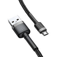 Дата кабель USB 2.0 AM to Micro 5P 2.0m 1.5A grey-black Baseus (CAMKLF-CG1) p