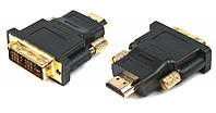 Адаптер A-HDMI-DVI-1, папа HDMI/DVI папа, позолоченные контакты