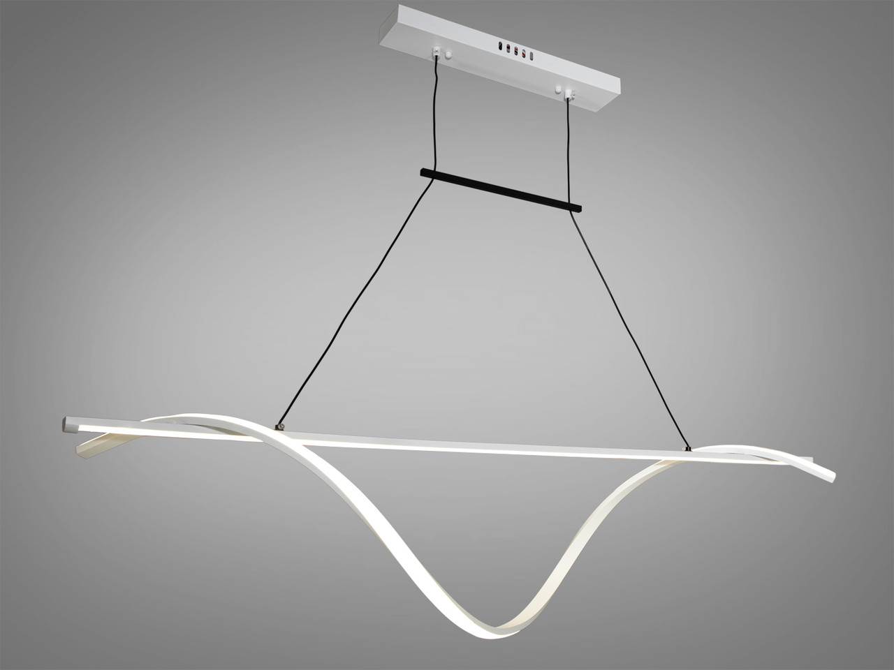 Сучасна LED люстра у вітальню в стилі Loft, колір білий, 50 W 2261-120WH-LS