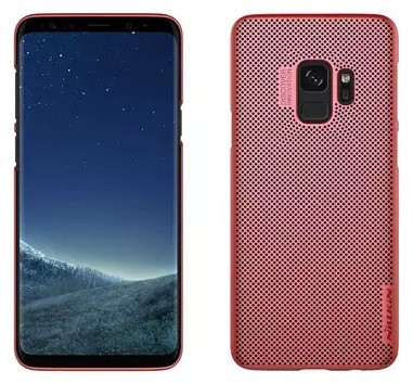 Чохол для телефону Samsung G960 Galaxy S9 червоний, перфорований, пластик