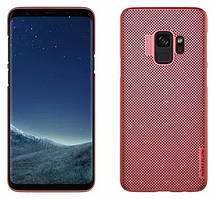 Чохол для телефону Samsung G960 Galaxy S9 червоний, перфорований, пластик