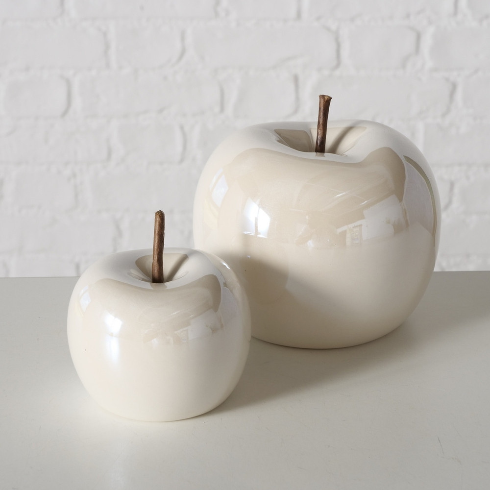 Набір 2х декоративних білих яблук h7-11см Гранд Презент 2043675, фото 1