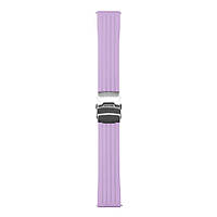 Универсальный ремешок ANCHOR Silicone Metal lock для Samsung / Amazfit / Huawei 20 mm Lilac