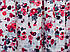 Шифон Жасмін малюнок квіти, червоний, фото 3