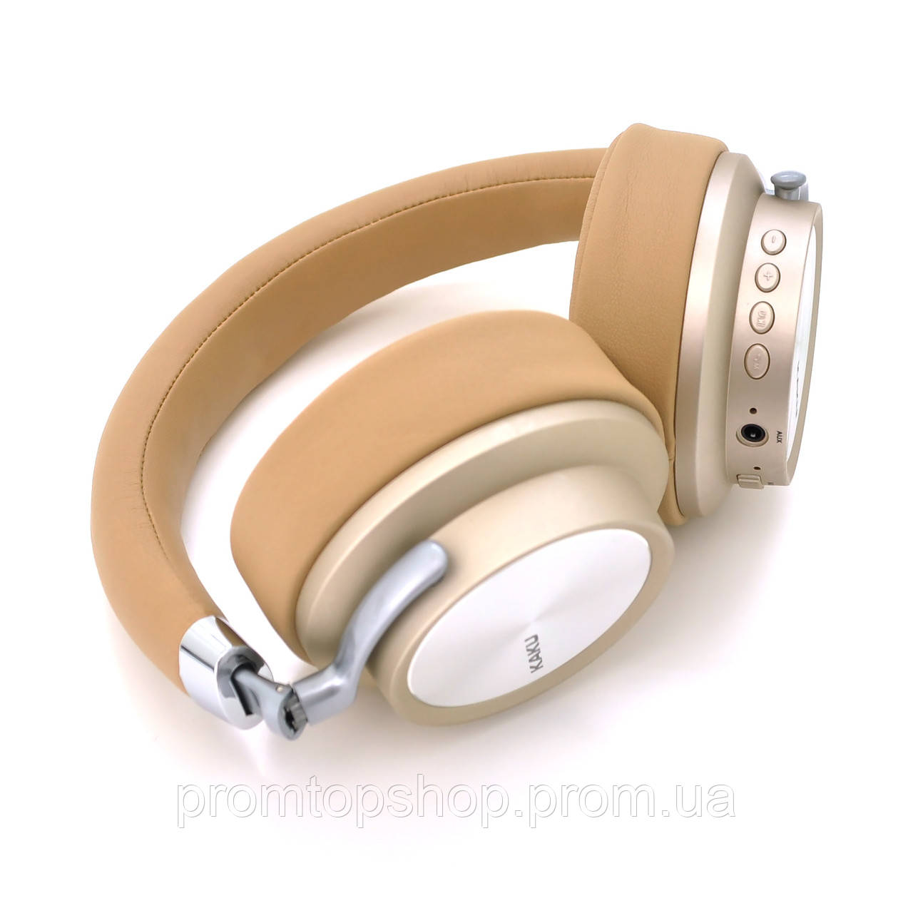 Игровые Bluetooth наушники iKAKU KSC-221 LONGYU, Gold-Silver c - фото 2 - id-p2120976997