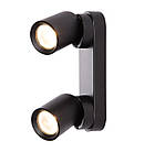 LED Світильник спотовий 220V GU10 IP20 220х90х25х65mm Чорний [4262380661615] LH2-LED-GU10(black)new EUROLAMP