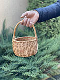 Плетена корзина з нтуральної лози."Болеро" 1 Арт: 2067, фото 3