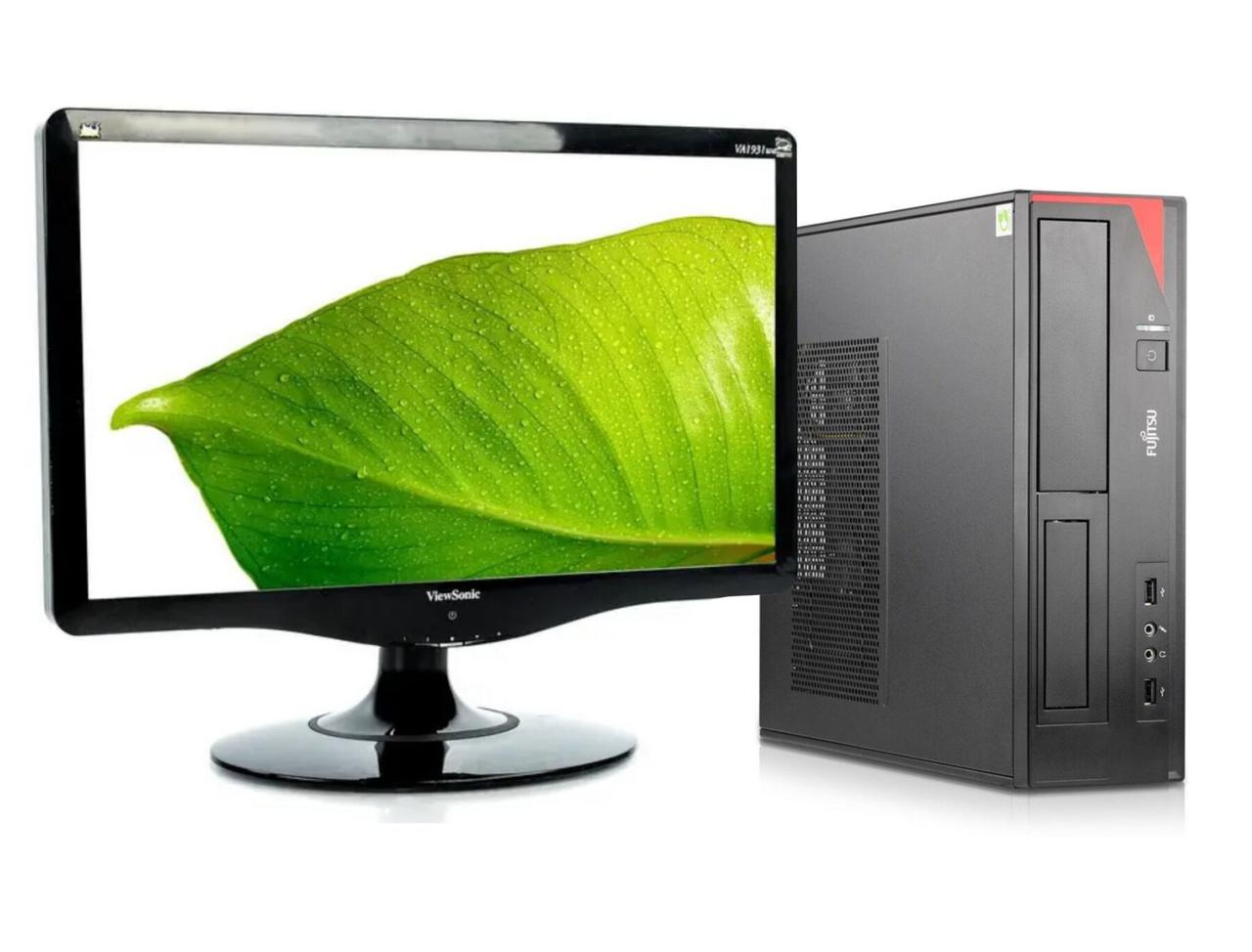 ПК+Монітор Fujitsu Esprimo E420 SFF/ i3-4160/ 8GB RAM/ 500GB HDD/ HD 4400+ViewSonic VA1931wa 19" 1366x768 VGA