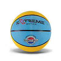 Мяч баскетбольный Extreme Motion BB1485 № 7, 520 грамм (Желто-голубой) от LamaToys