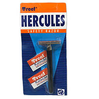 Классический бритвенный станок Treet Hercules. В упаковке станок 1 шт + 2 лезвия Treet Platin KA, код: 163125