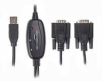 Кабель-перехідник Viewcon VE591 USB 2.0 на 2 COM, 1 м