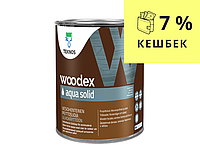 Наружная краска по дереву TEKNOS WOODEX AQUA SOLID белая , 0,9л