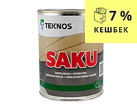 Акриловая краска для цоколя TEKNOS SAKU белая , 0,9л