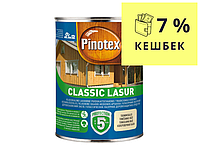 Лазур-лак антисептичний PINOTEX CLASSIC LASUR для деревини матовий палісандр 1л