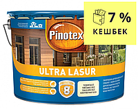 Лазур-лак антисептичний PINOTEX ULTRA LASUR для деревини 10л, матовий